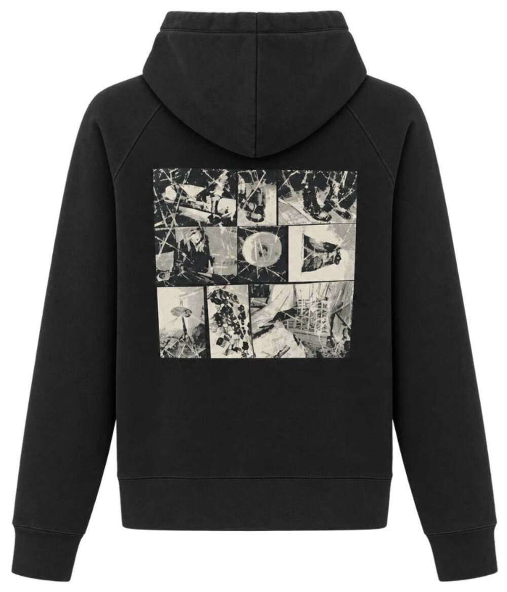 NWT Zadig & Voltaire Clipper MO Photo ZV Hoodie Black Graphic Print Womens XS